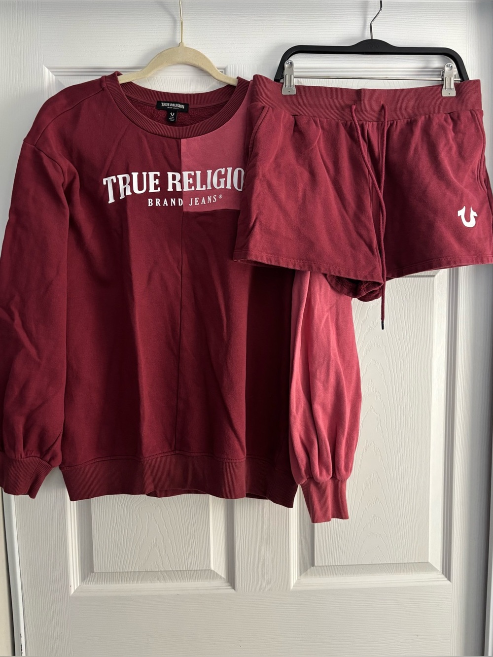 Women’s True Religion Sweatshirt & Shorts